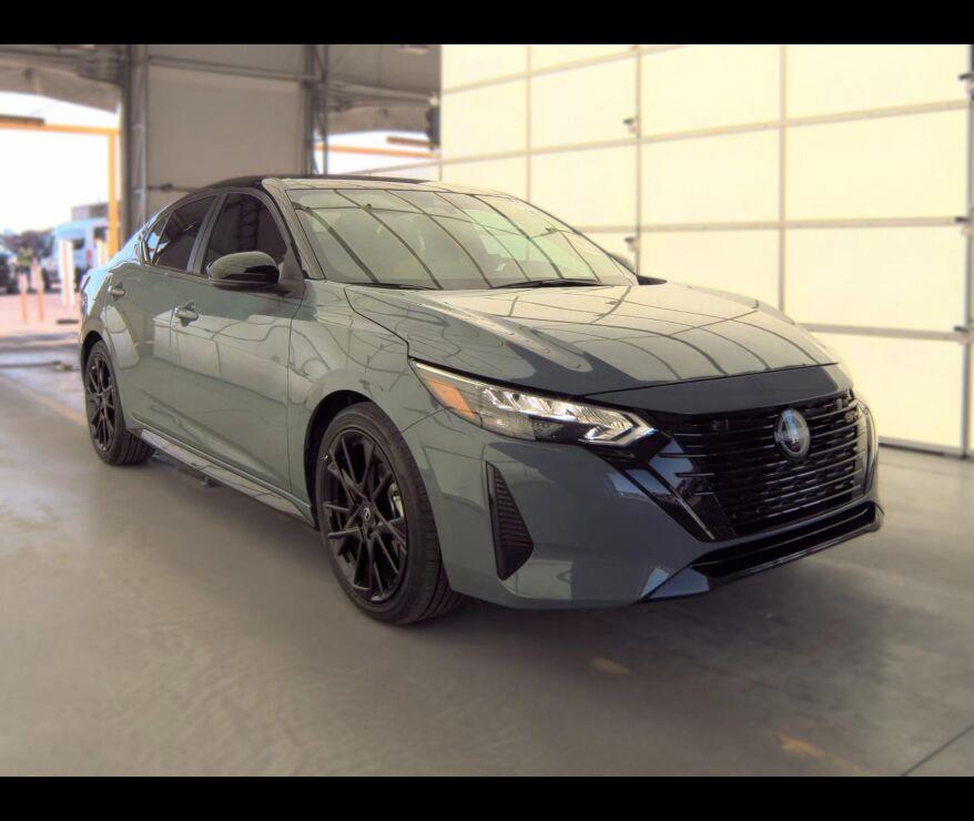 Atlantic Gray Metallic/Super Black 2025 Nissan Sentra Sedan Front-Wheel Drive Continuously Variable Transmission