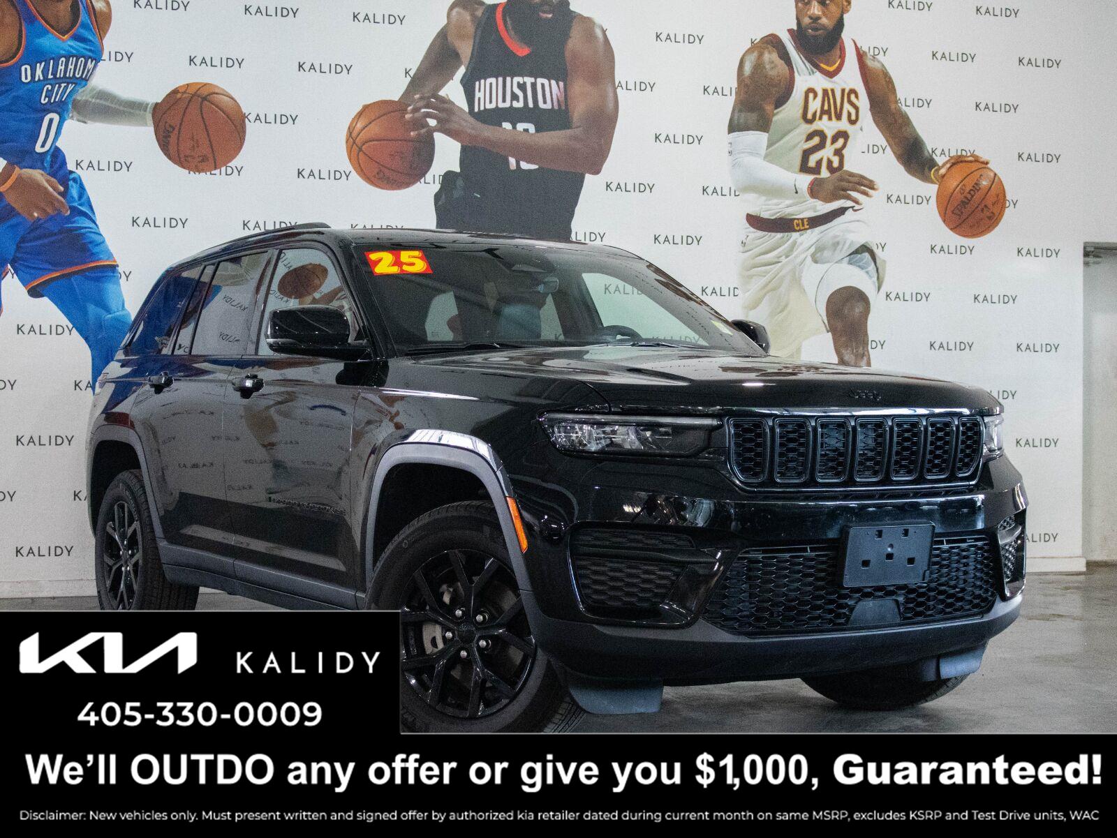 Diamond Black Crystal Pearlcoat 2025 Jeep Grand Cherokee SUV / Crossover Four-Wheel Drive 8-Speed Automatic