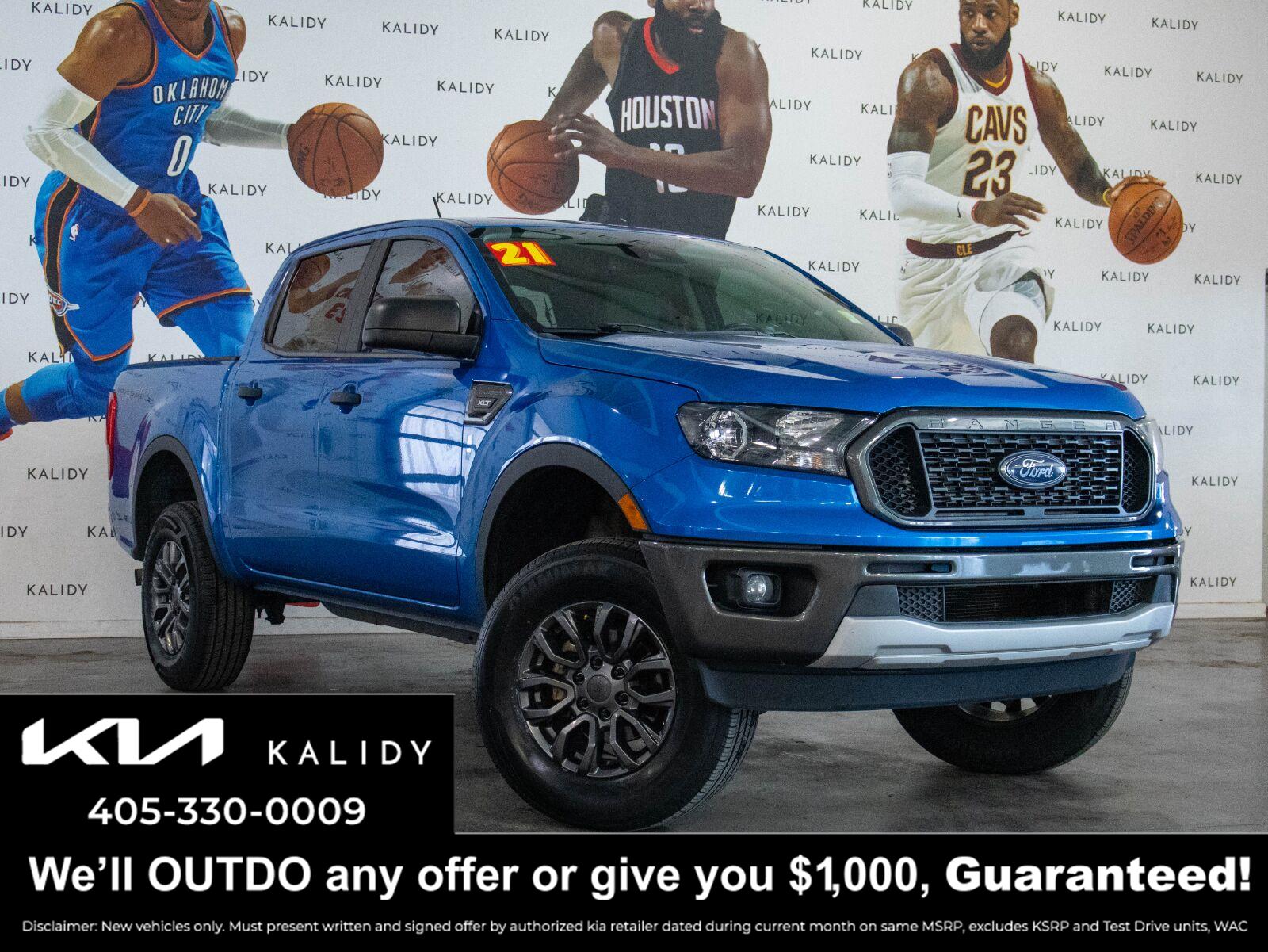 Velocity Blue Metallic 2021 Ford Ranger Pickup Truck 4X2 Automatic