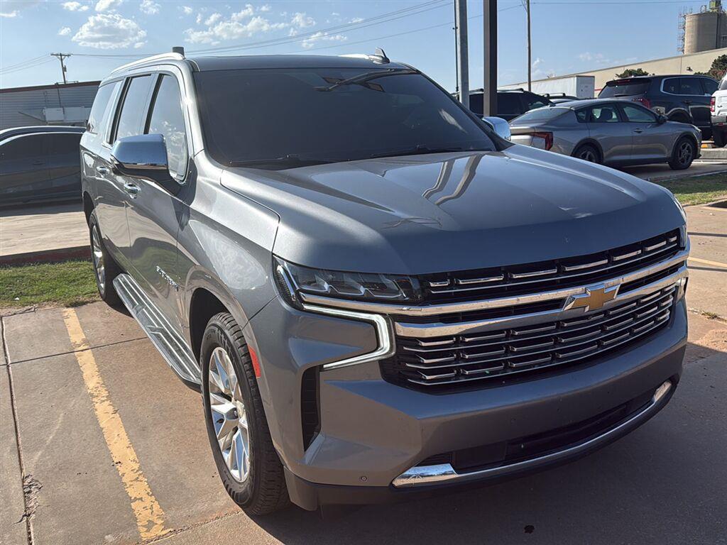 Gray (Satin Steel Metallic) 2021 Chevrolet Suburban SUV / Crossover Four-Wheel Drive Automatic