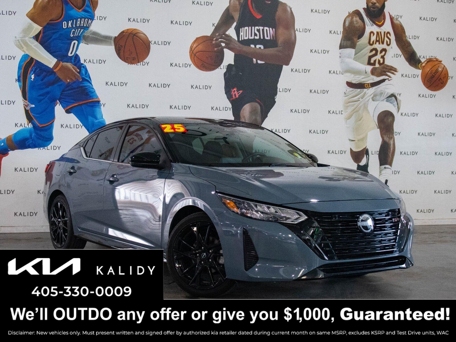 Atlantic Gray Metallic/Super Black 2025 Nissan Sentra Sedan Front-Wheel Drive Continuously Variable Transmission