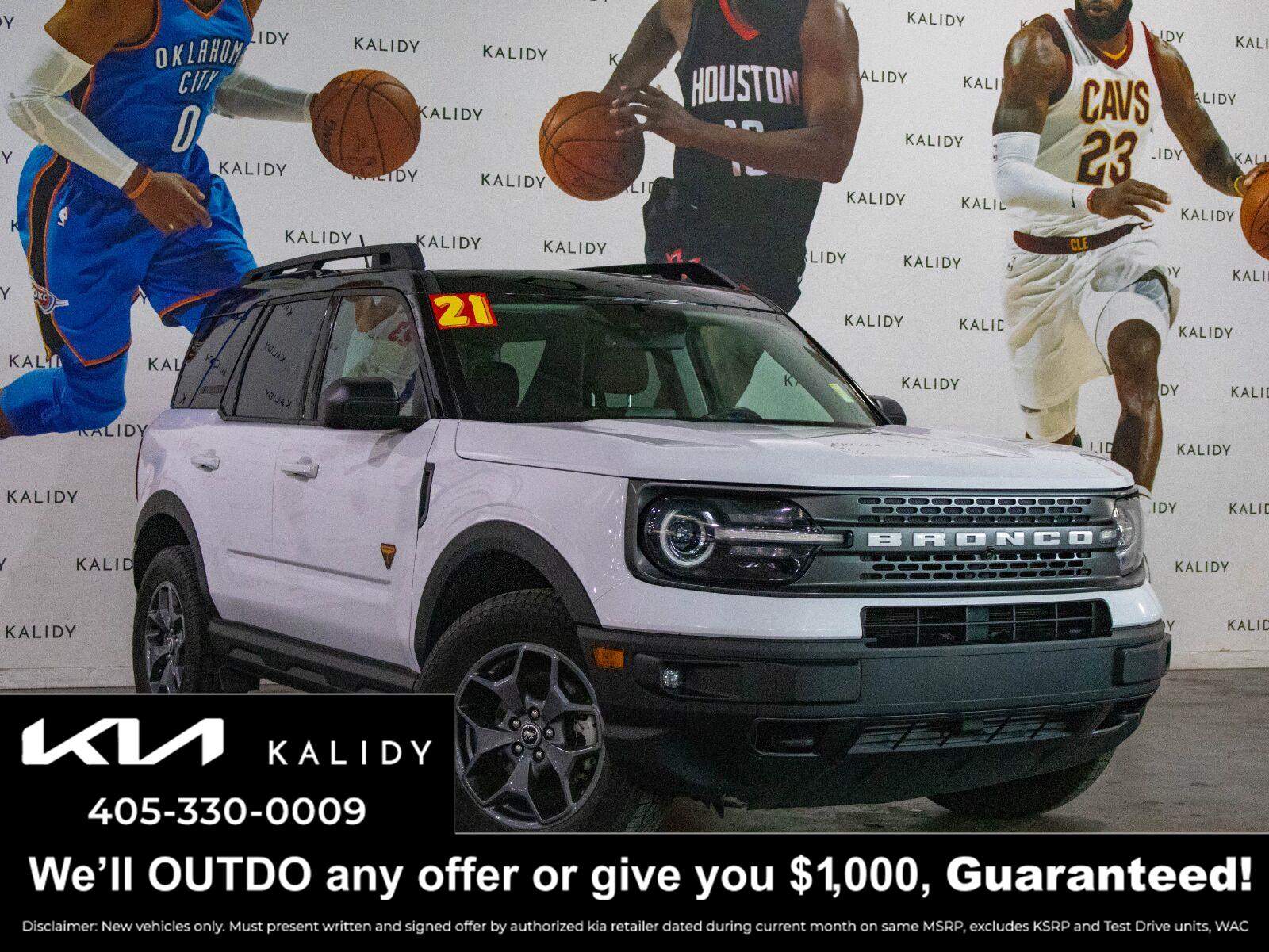 Oxford White 2021 Ford Bronco Sport SUV / Crossover All-Wheel Drive 8-Speed Automatic