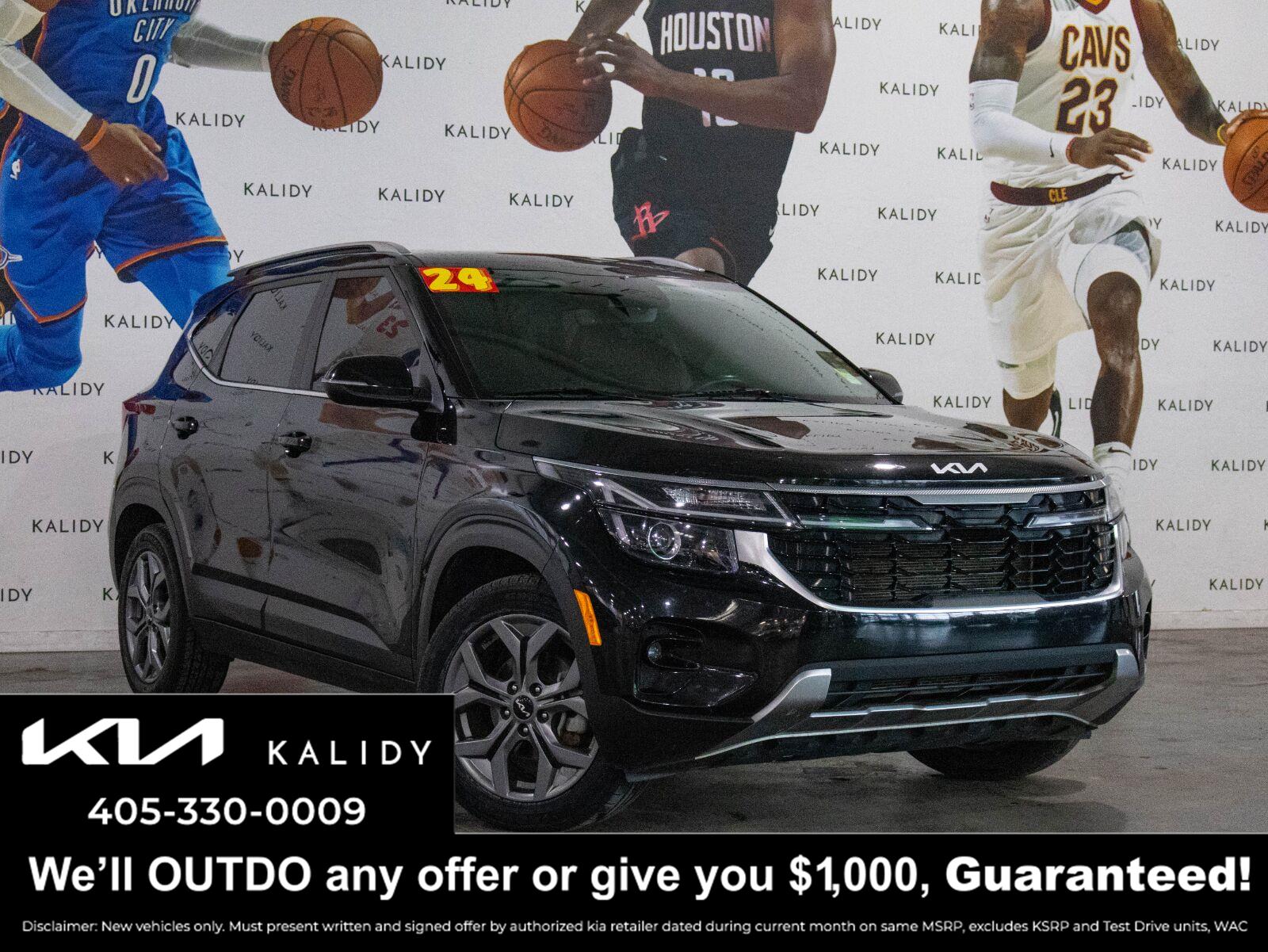 Fusion Black 2024 Kia Seltos SUV / Crossover Front-Wheel Drive Continuously Variable Transmission
