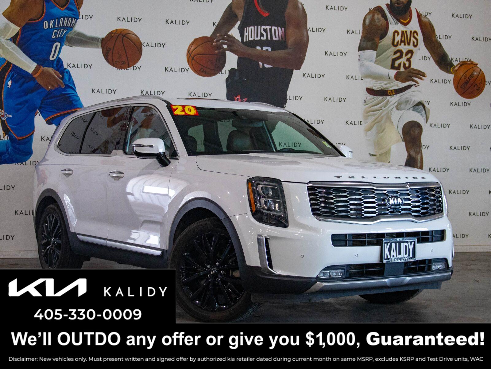 Snow White Pearl 2020 Kia Telluride SUV / Crossover All-Wheel Drive Automatic