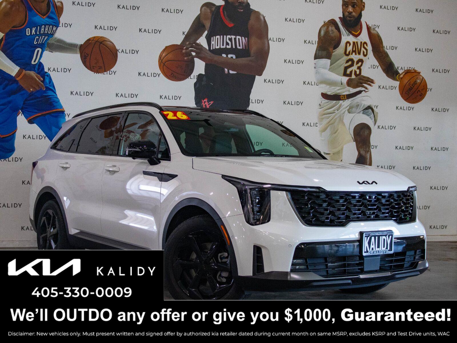 Snow White Pearl 2026 Kia Sorento Hybrid SUV / Crossover All-Wheel Drive Automatic