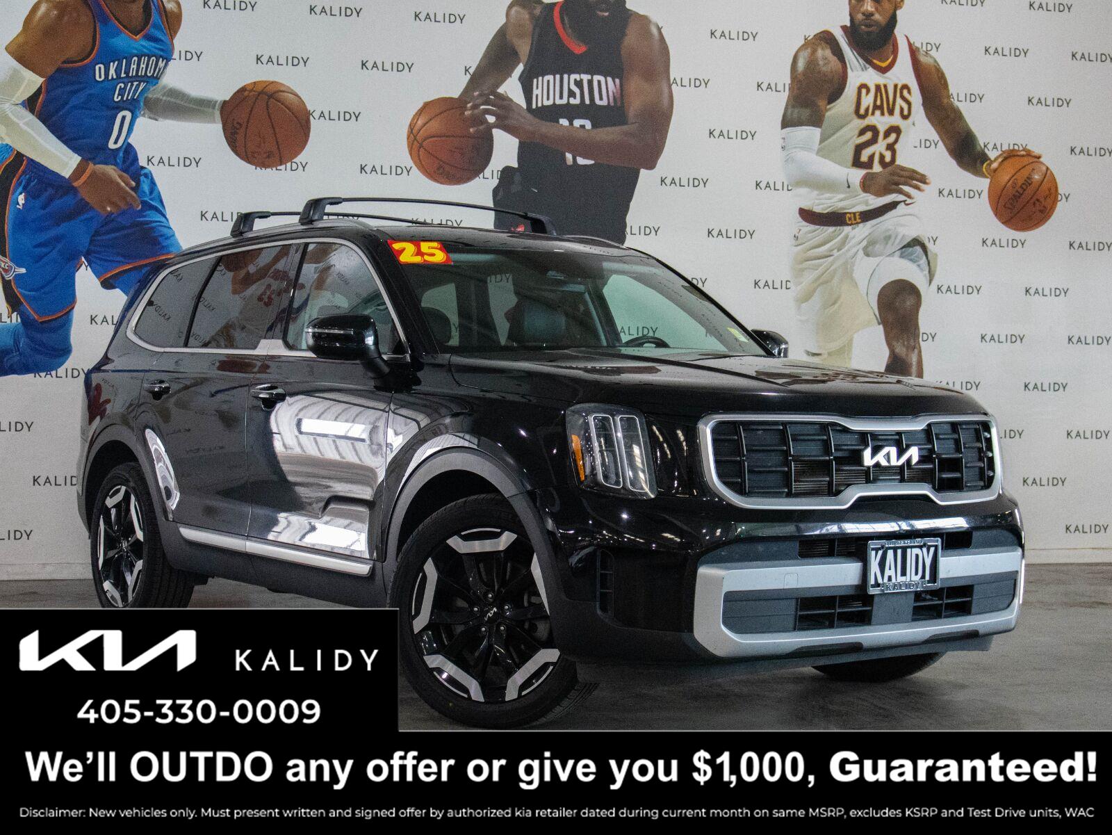 Ebony Black 2025 Kia Telluride SUV / Crossover All-Wheel Drive Automatic