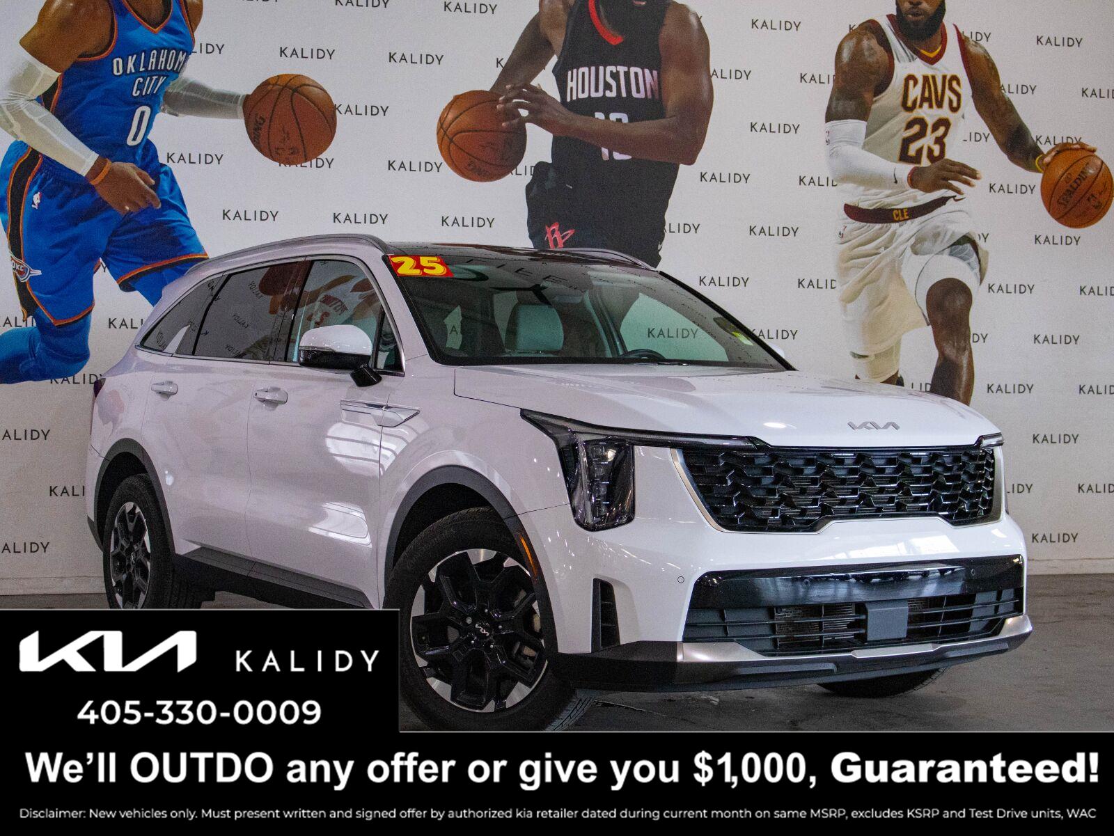 Glacial White Pearl 2025 Kia Sorento SUV / Crossover Front-Wheel Drive Automatic