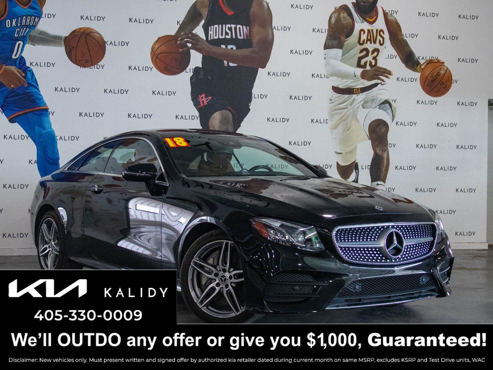 Black 2018 Mercedes-Benz E-Class Coupe All-Wheel Drive Automatic