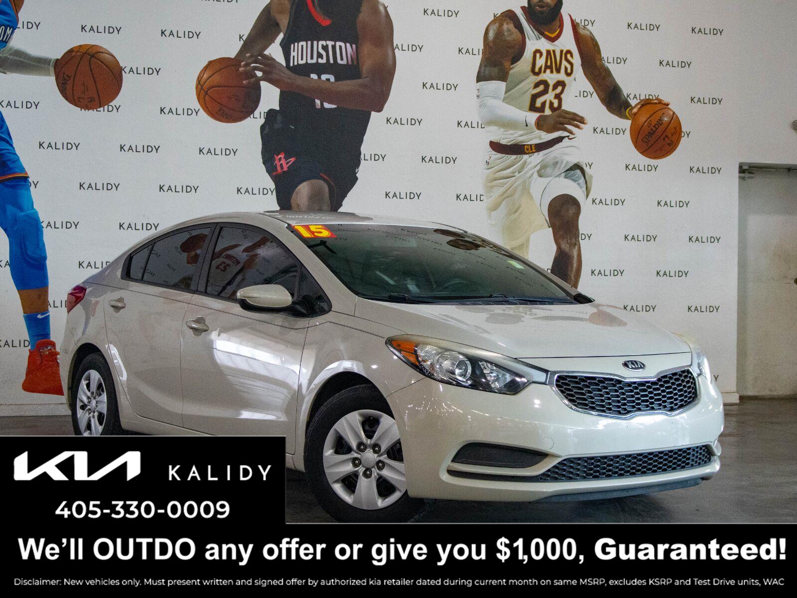 Snow White Pearl 2015 Kia Forte Sedan Front-Wheel Drive Automatic
