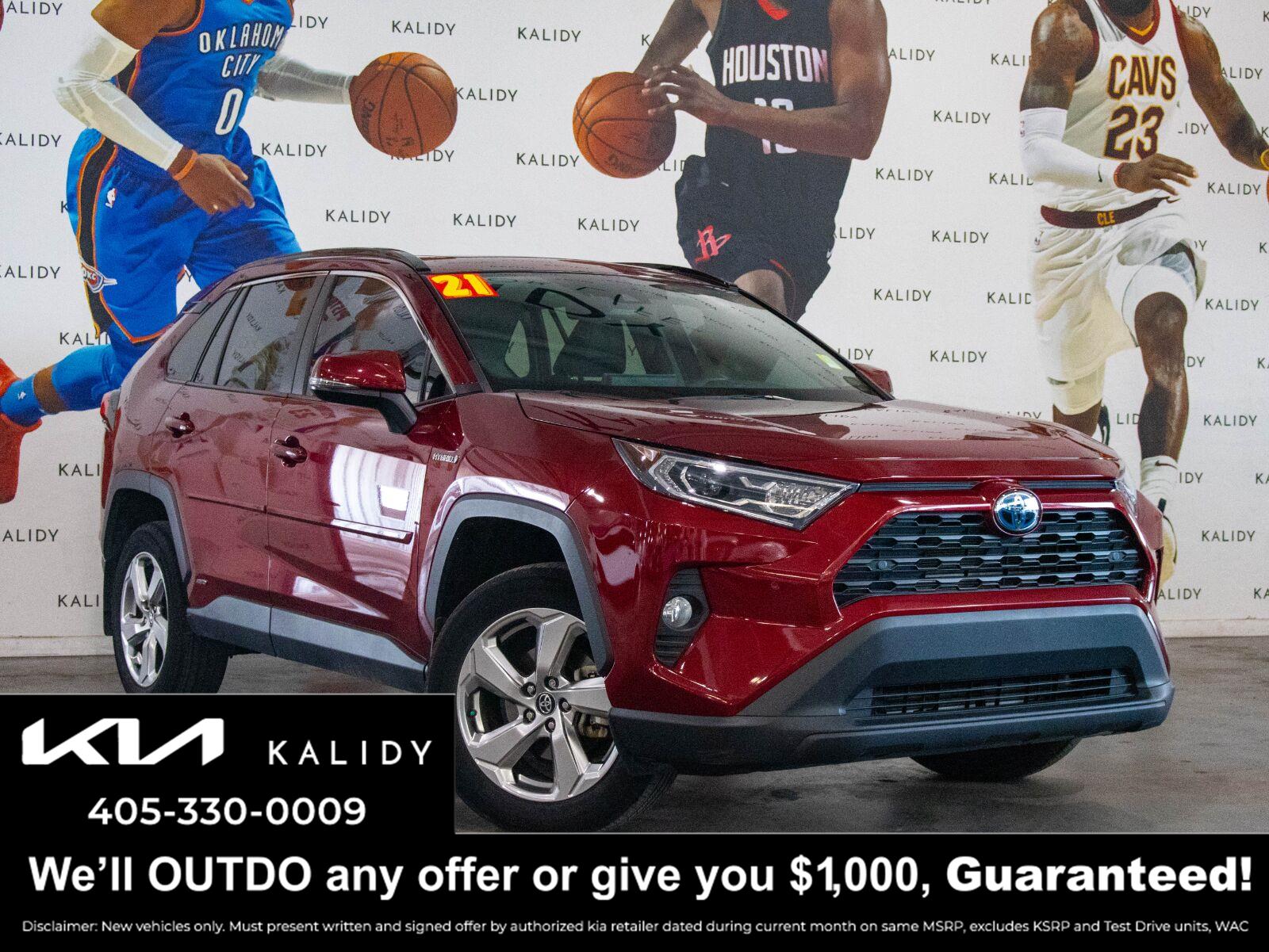 Red (Ruby Flare Pearl) 2021 Toyota RAV4 Hybrid SUV / Crossover All-Wheel Drive Continuously Variable Transmission