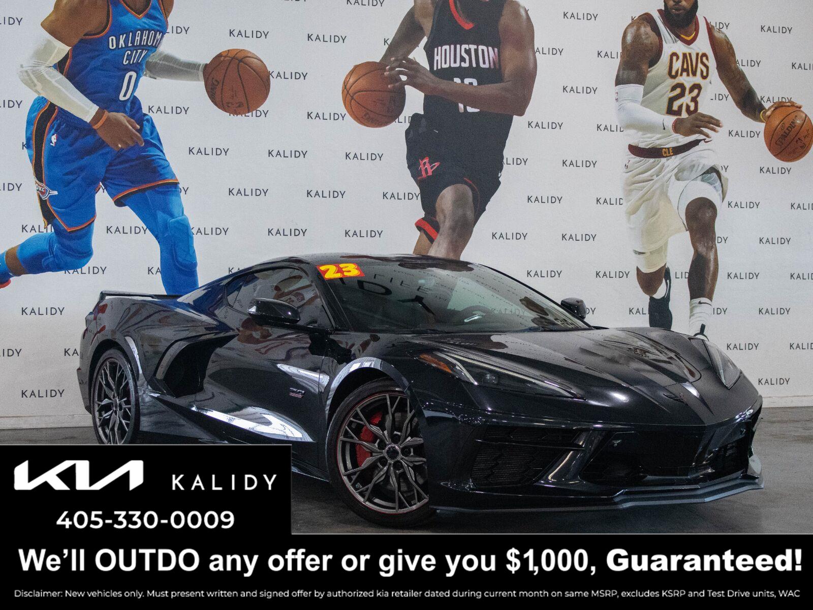 Carbon Flash Metallic 2023 Chevrolet Corvette Coupe Rear-Wheel Drive 8-Speed Dual Clutch