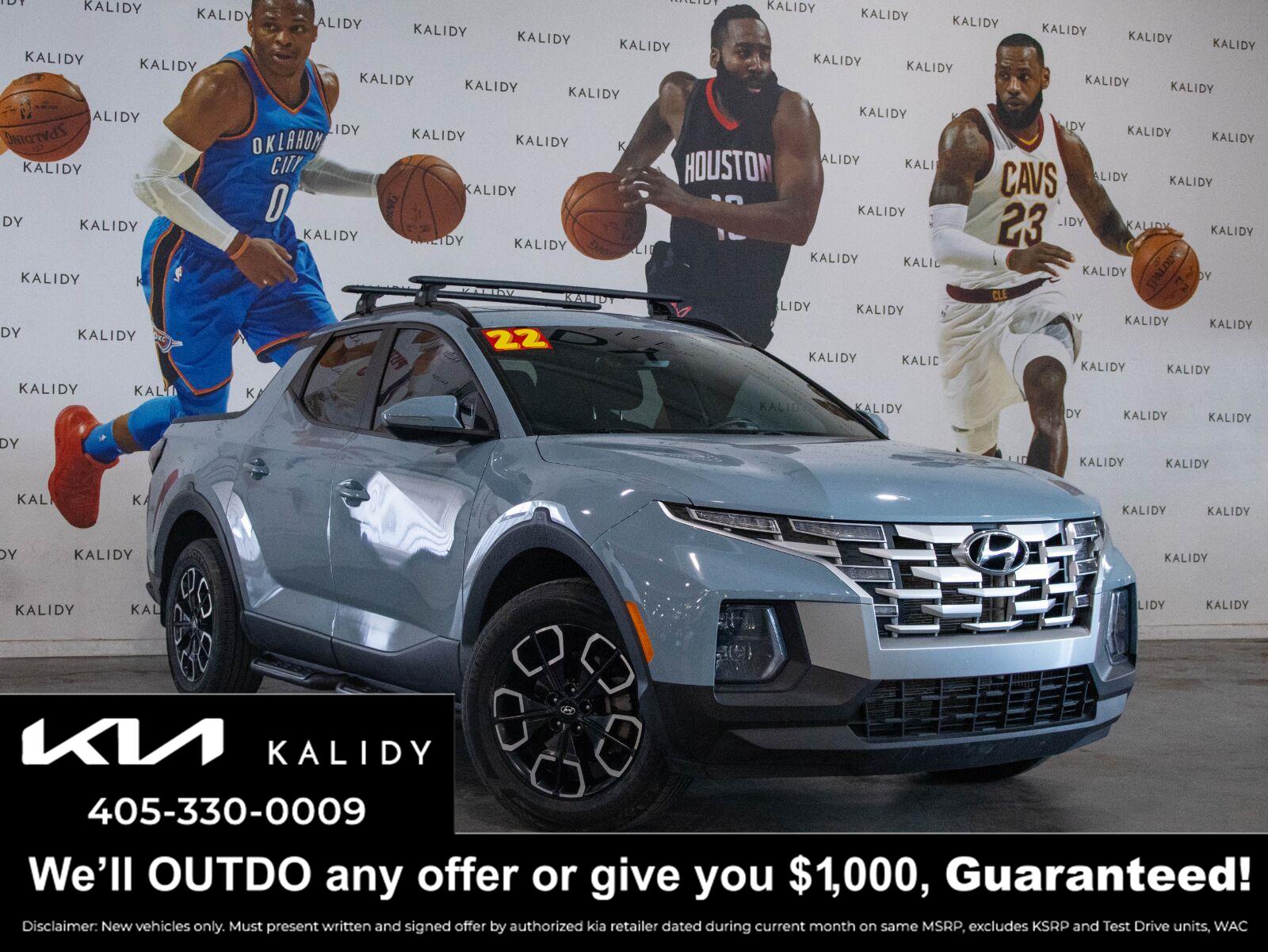 Blue Stone 2022 Hyundai Santa Cruz Pickup Truck All-Wheel Drive Automatic