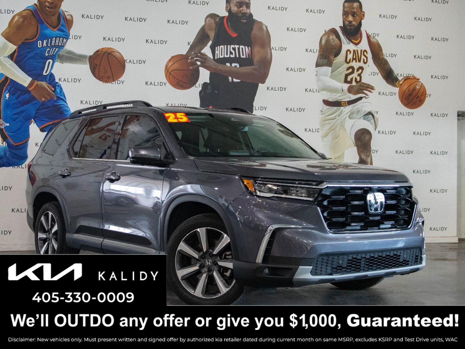 Gray (Modern Steel Metallic) 2025 Honda Pilot SUV / Crossover All-Wheel Drive Automatic