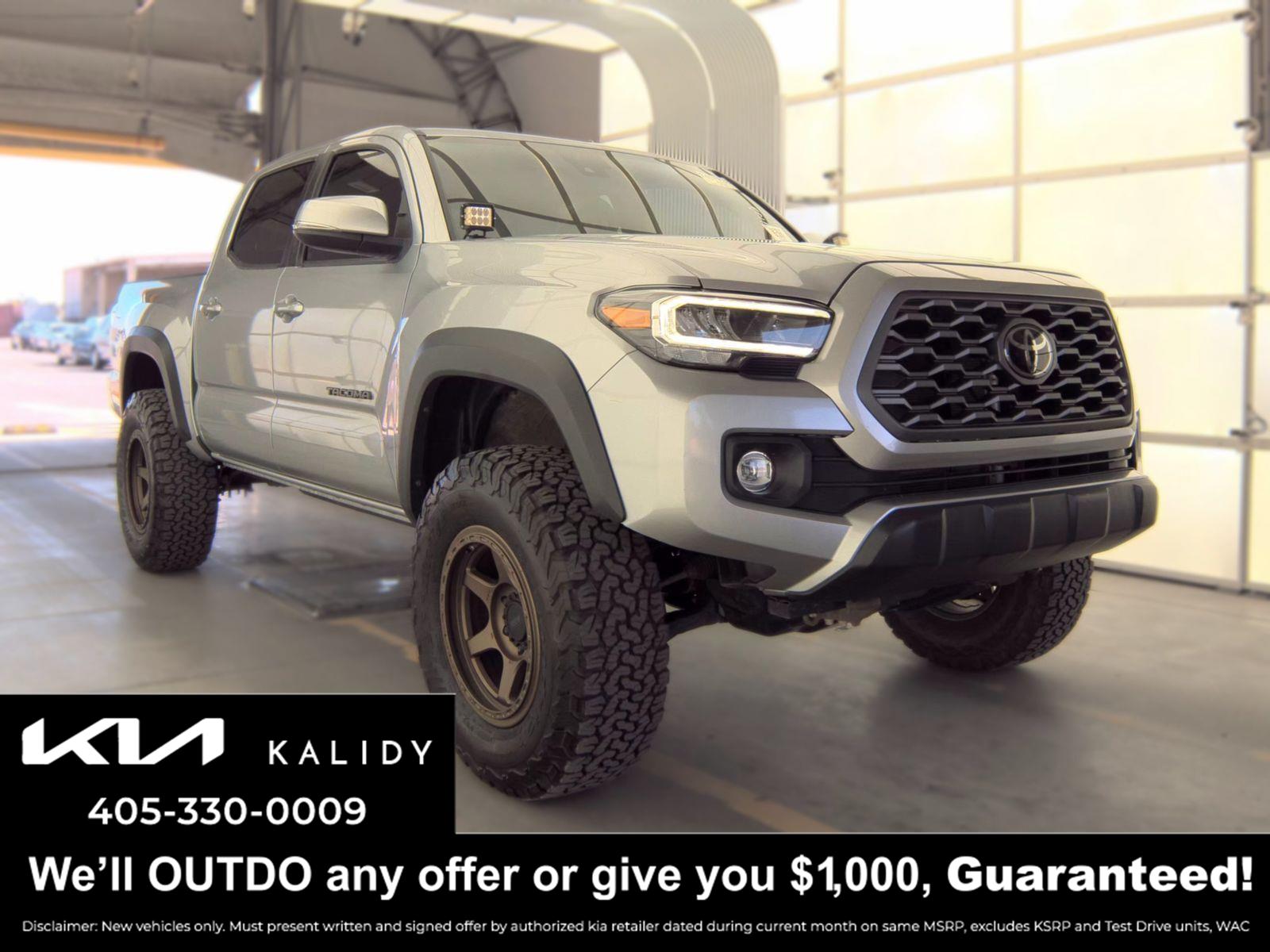 Celestial Silver Metallic 2022 Toyota Tacoma Pickup Truck Four-Wheel Drive Automatic