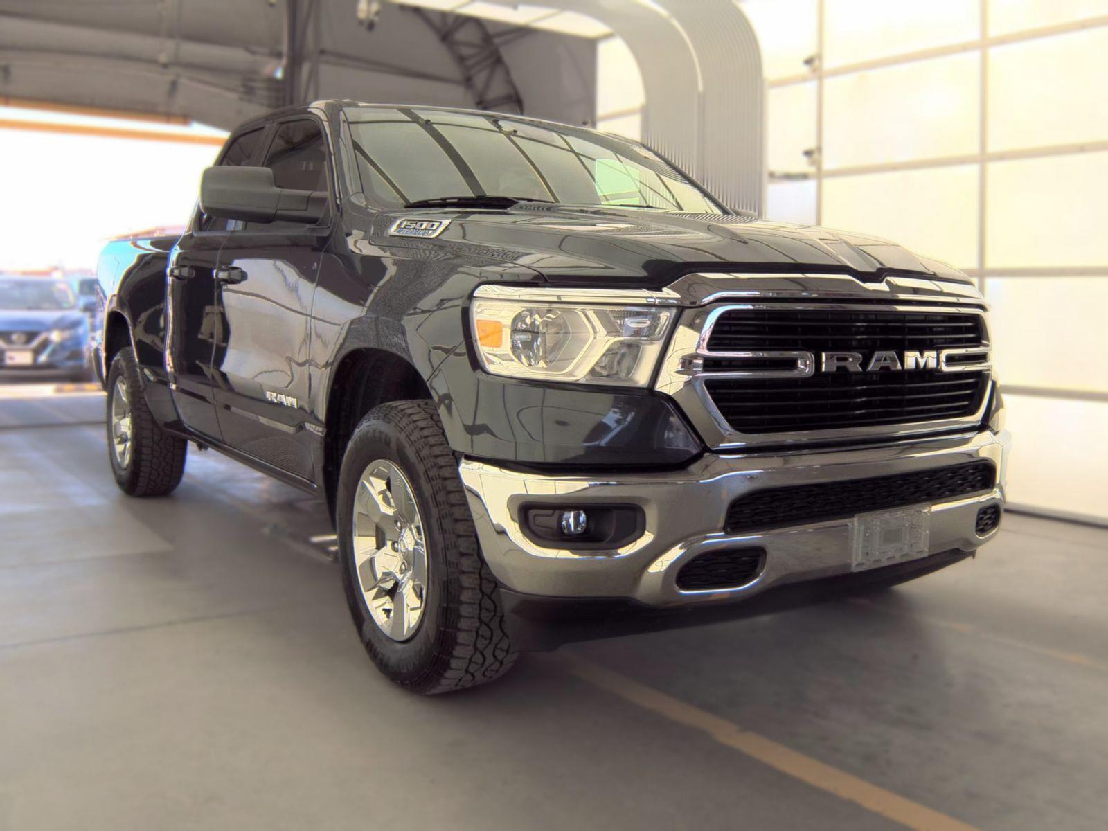 Gray (Maximum Steel Metallic Clearcoat) 2021 RAM 1500 Pickup Truck Four-Wheel Drive 8-Speed Automatic