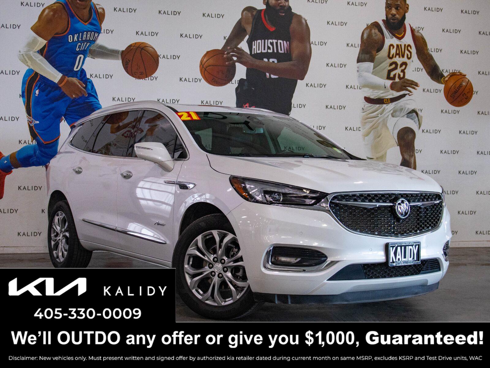 White Frost Tricoat 2021 Buick Enclave SUV / Crossover Four-Wheel Drive 9-Speed Automatic