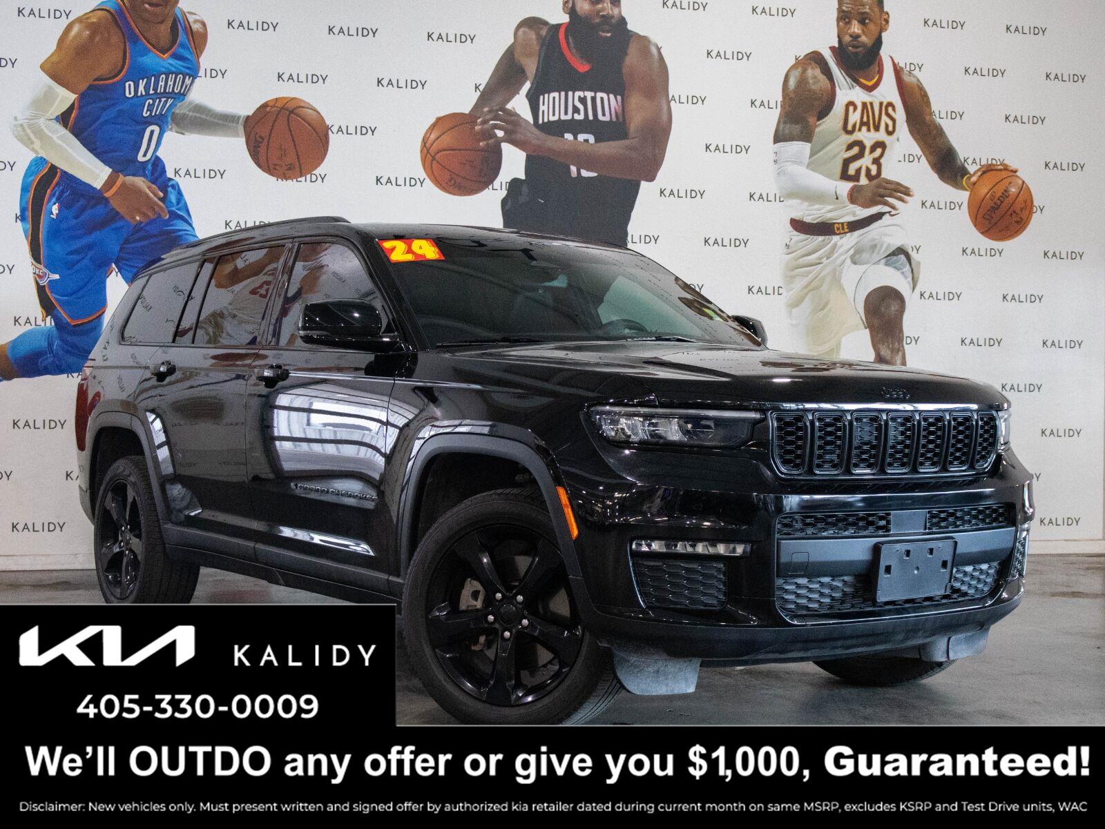 Diamond Black Crystal Pearlcoat 2024 Jeep Grand Cherokee L SUV / Crossover 4X2 Automatic