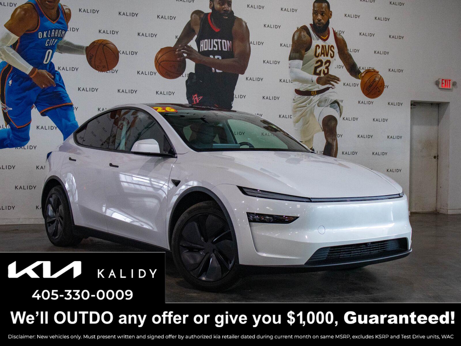 Pearl White Multi-Coat 2026 Tesla Model Y SUV / Crossover All-Wheel Drive 