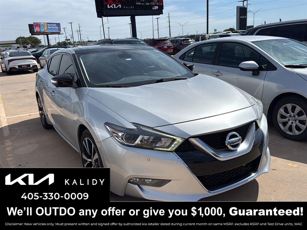 Brilliant Silver 2017 Nissan Maxima Sedan Front-Wheel Drive Continuously Variable Transmission