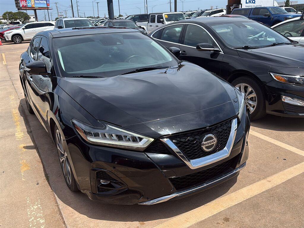 Super Black 2021 Nissan Maxima Sedan Front-Wheel Drive Continuously Variable Transmission