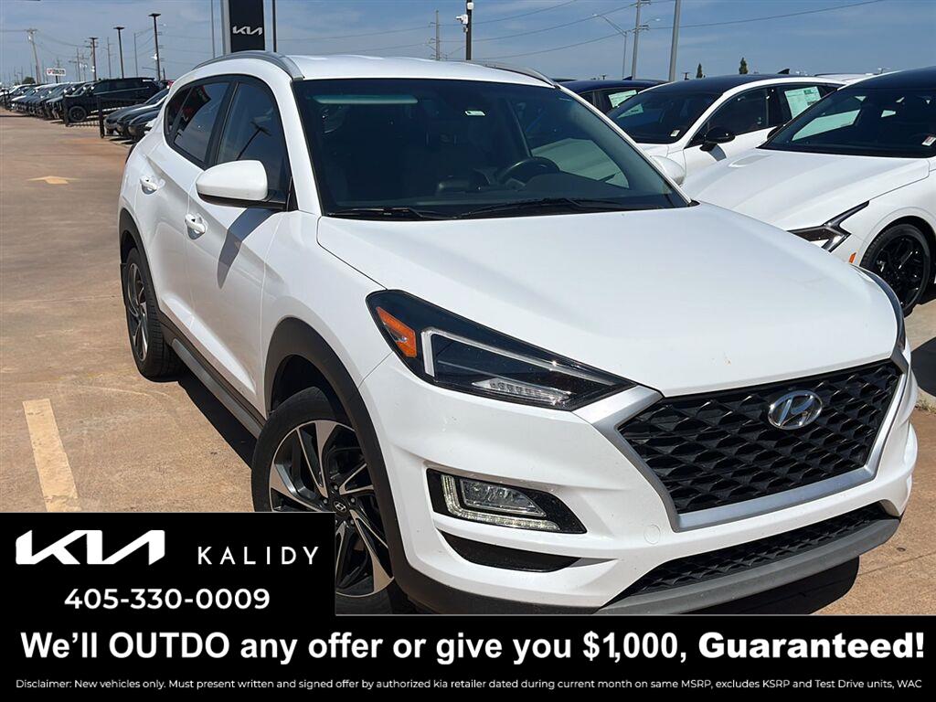 Winter White 2021 Hyundai Tucson SUV / Crossover Front-Wheel Drive Automatic