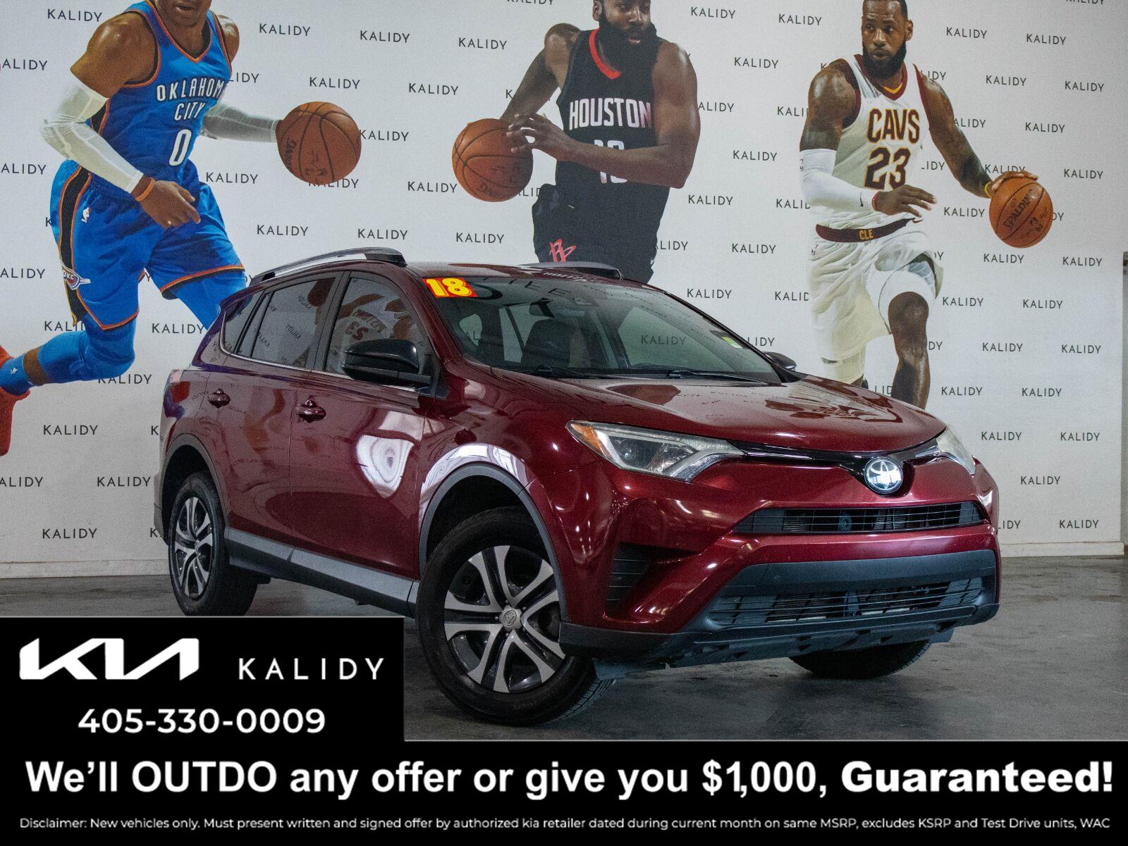 Red (Ruby Flare Pearl) 2018 Toyota RAV4 SUV / Crossover Front-Wheel Drive Automatic