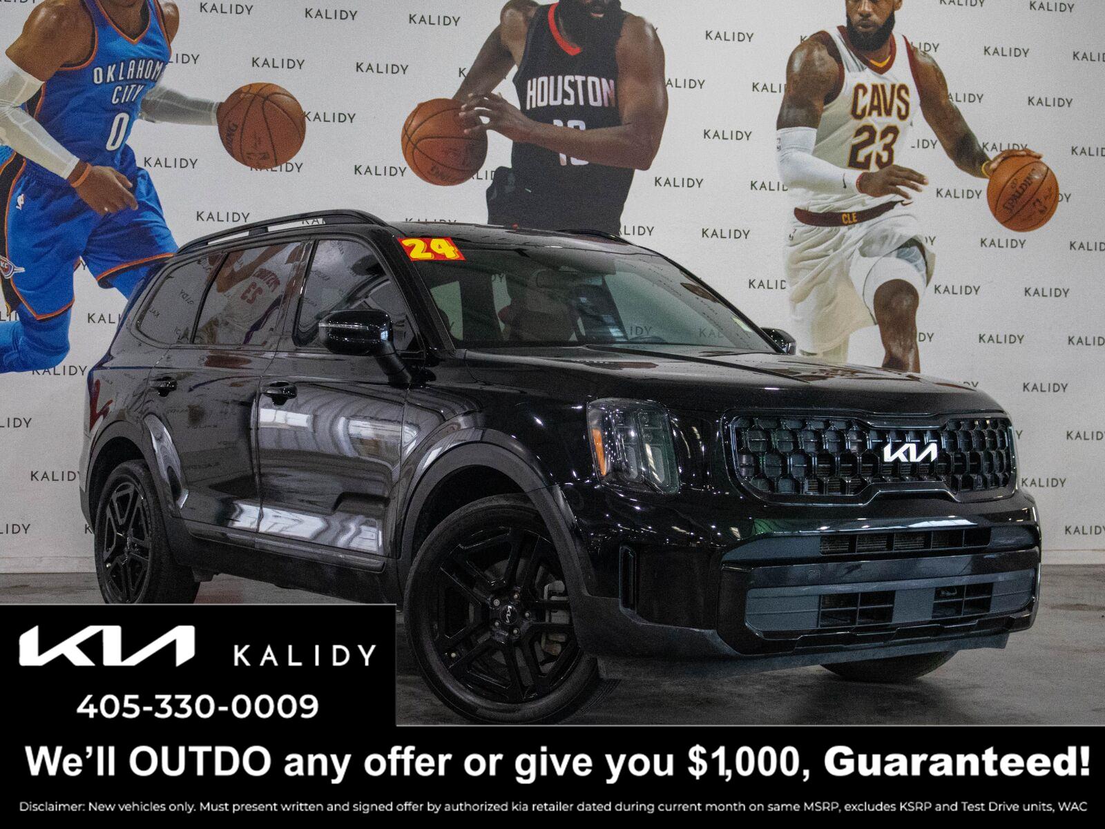 Ebony Black 2024 Kia Telluride SUV / Crossover All-Wheel Drive Automatic