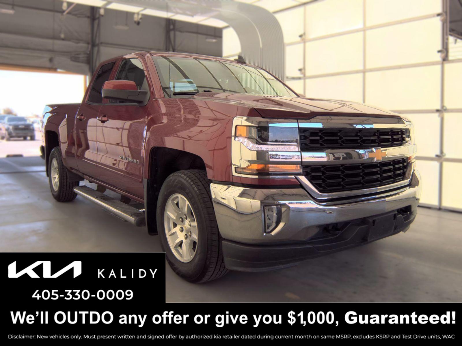 Cajun Red Tintcoat 2018 Chevrolet Silverado 1500 Pickup Truck Four-Wheel Drive 6-Speed Automatic