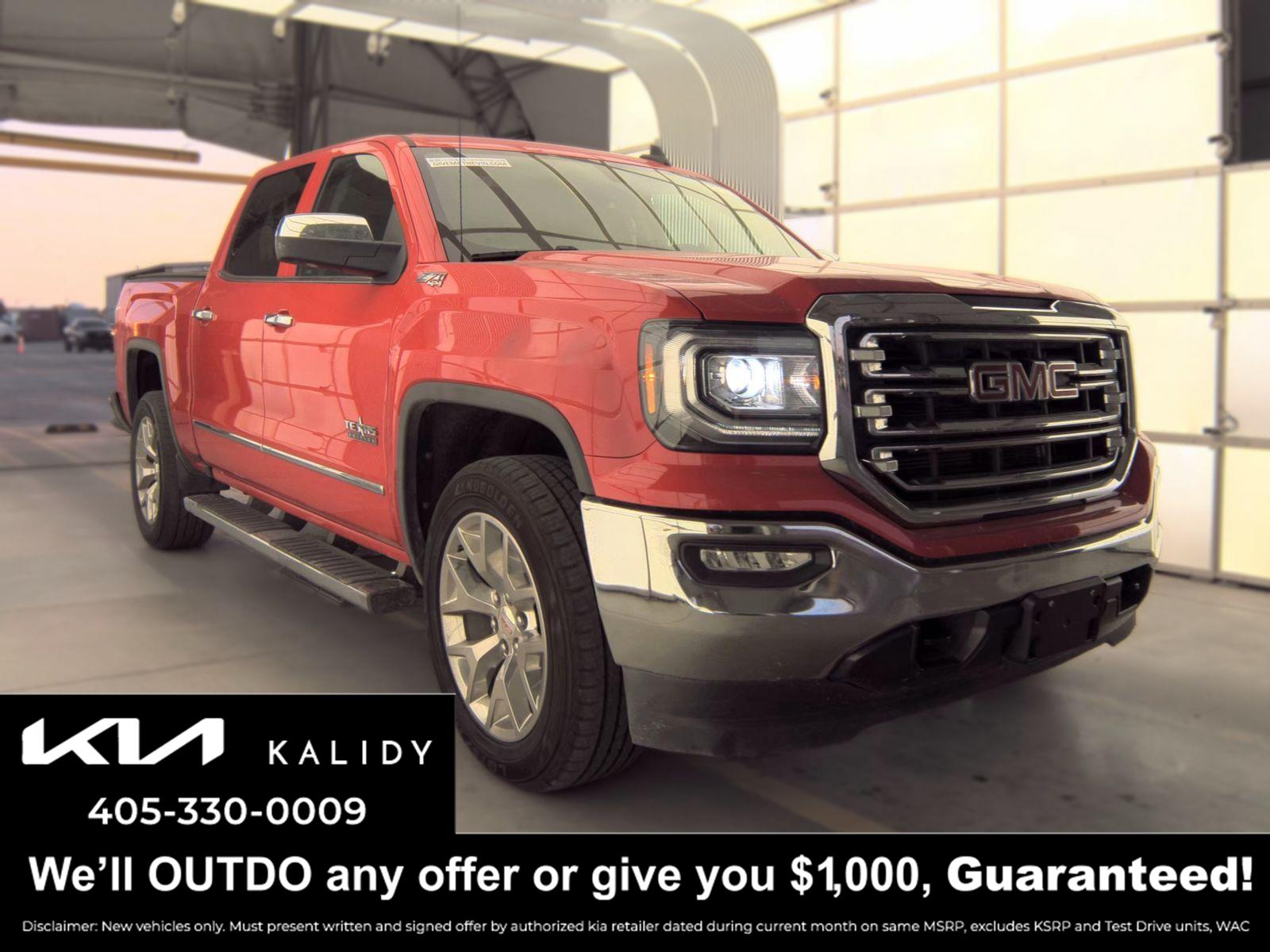Cardinal Red 2018 GMC Sierra 1500 Pickup Truck Four-Wheel Drive 6-Speed Automatic