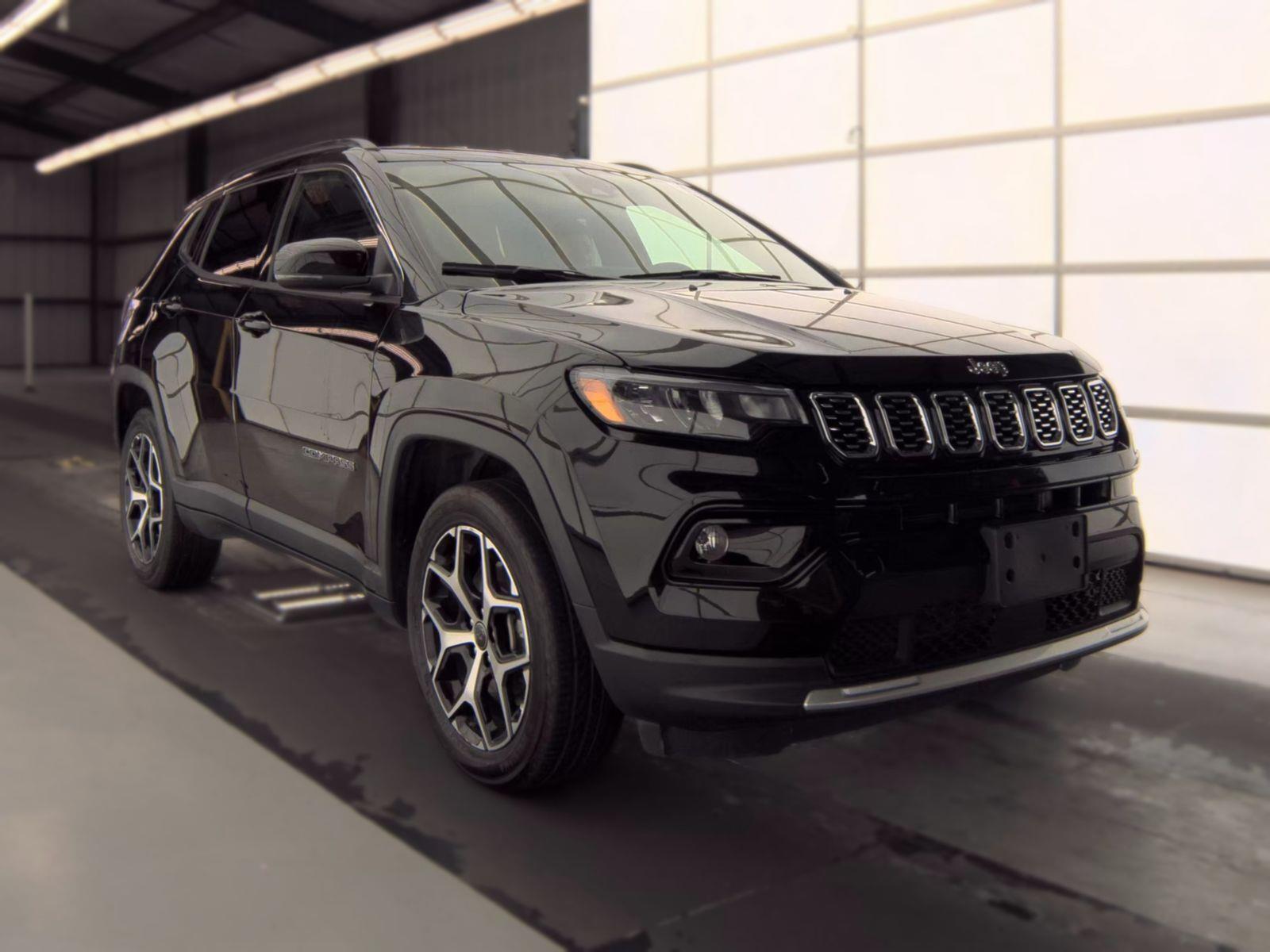 Diamond Black Crystal Pearlcoat 2025 Jeep Compass SUV / Crossover Four-Wheel Drive 8-Speed Automatic