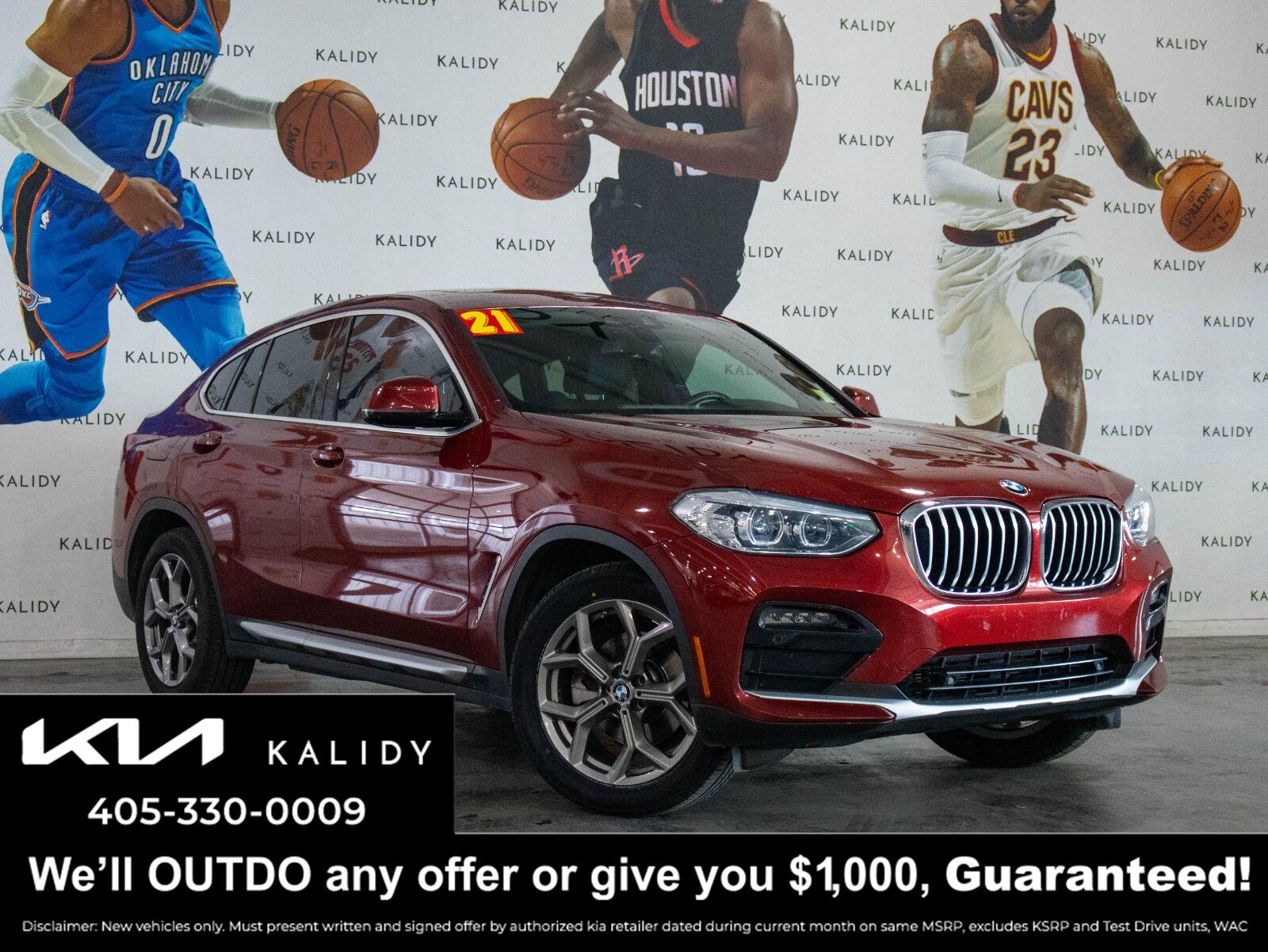 Flamenco Red Metallic 2021 BMW X4 SUV / Crossover All-Wheel Drive Automatic