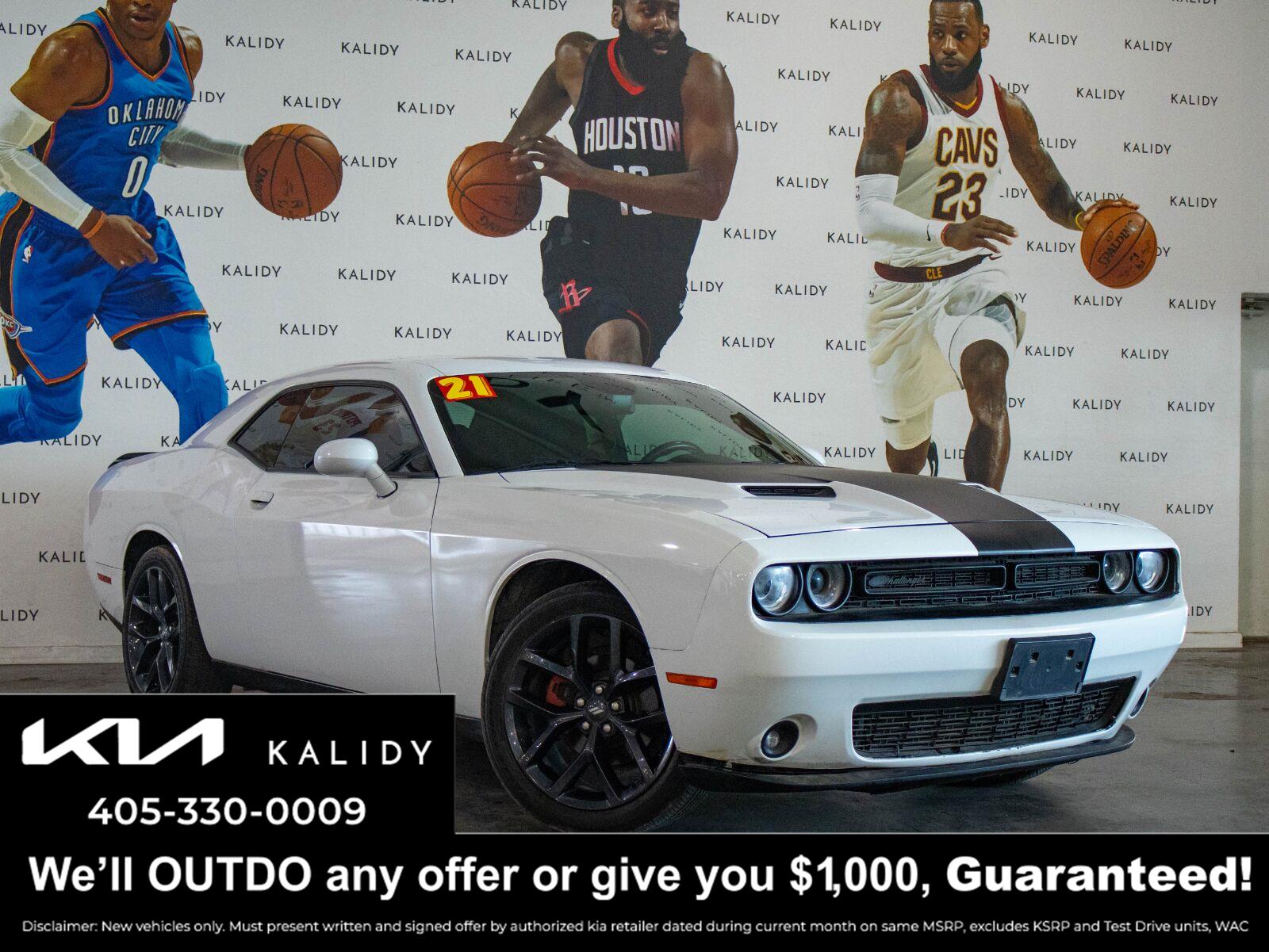 White Knuckle Clearcoat 2021 Dodge Challenger Coupe Rear-Wheel Drive 8-Speed Automatic