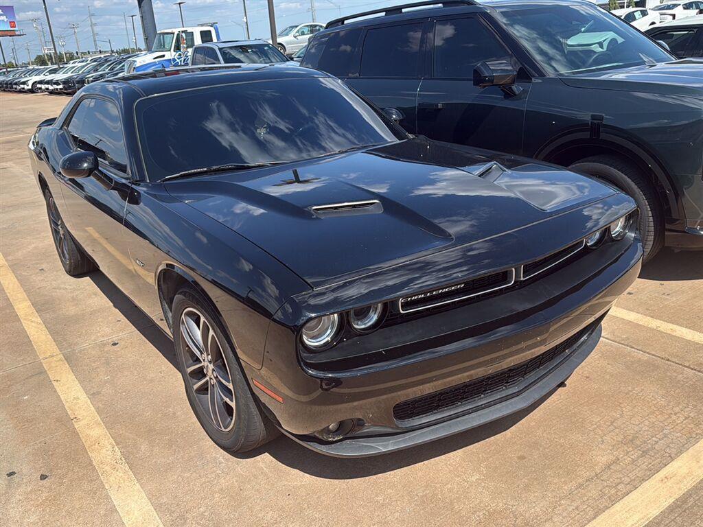 Pitch Black Clearcoat 2018 Dodge Challenger Coupe All-Wheel Drive 8-Speed Automatic