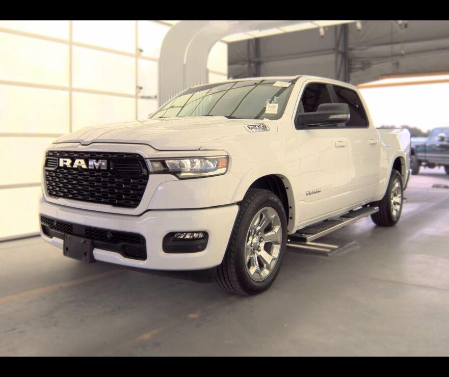 Bright White Clearcoat 2025 RAM 1500 Pickup Truck Four-Wheel Drive 8-Speed Automatic