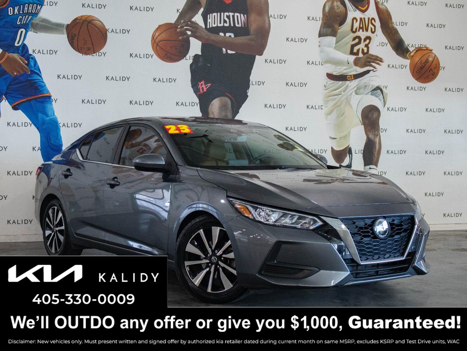 Gray (Gun Metallic) 2023 Nissan Sentra Sedan Front-Wheel Drive Continuously Variable Transmission