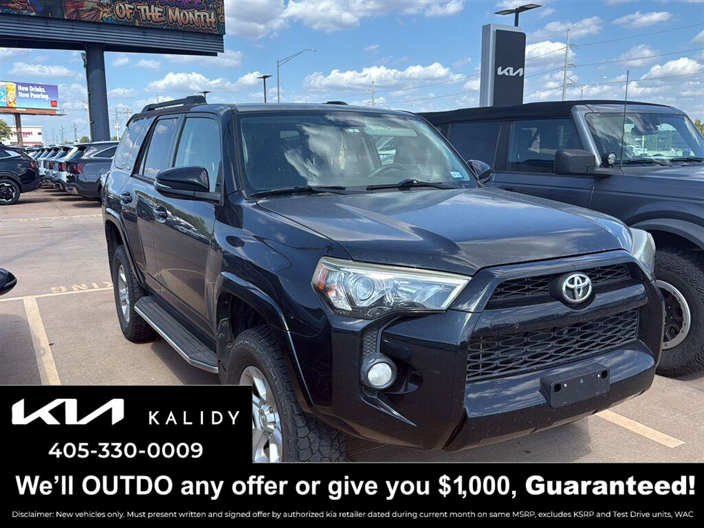 Midnight Black Metallic 2016 Toyota 4Runner SUV / Crossover 4X2 Automatic