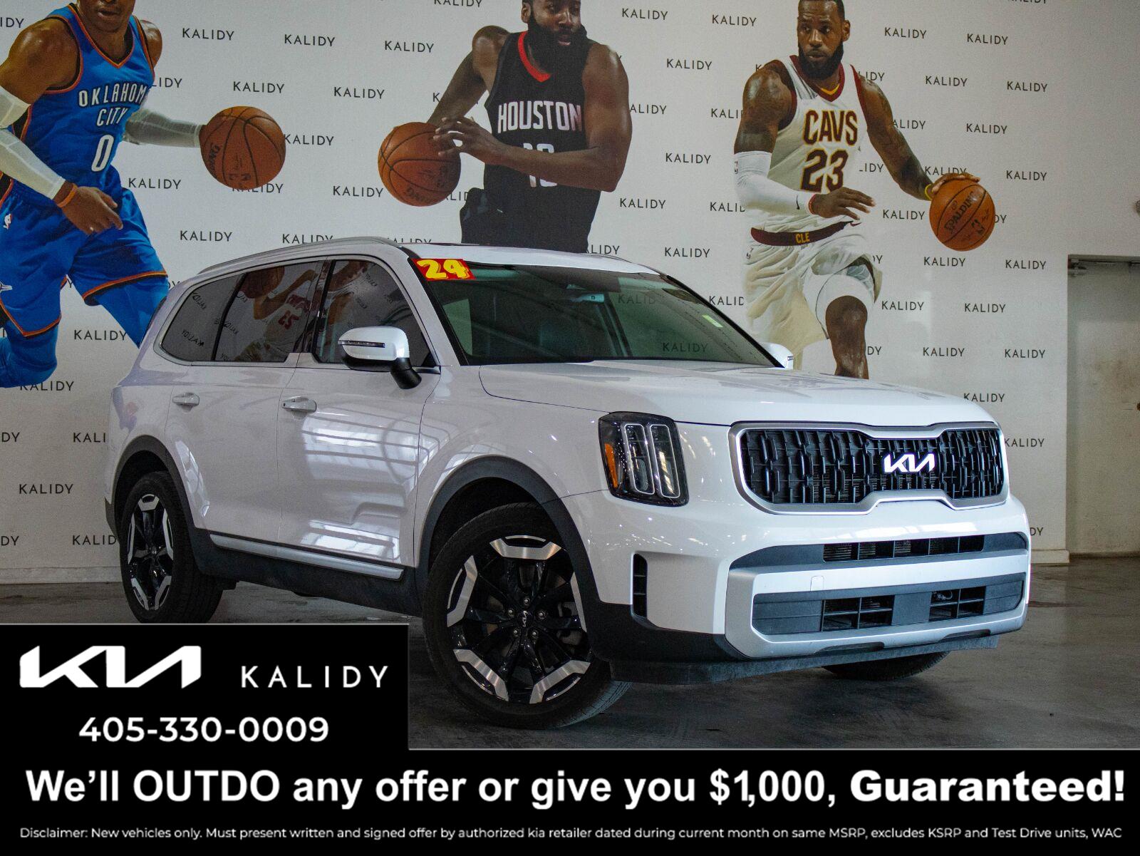 Glacial White Pearl 2024 Kia Telluride SUV / Crossover Front-Wheel Drive Automatic
