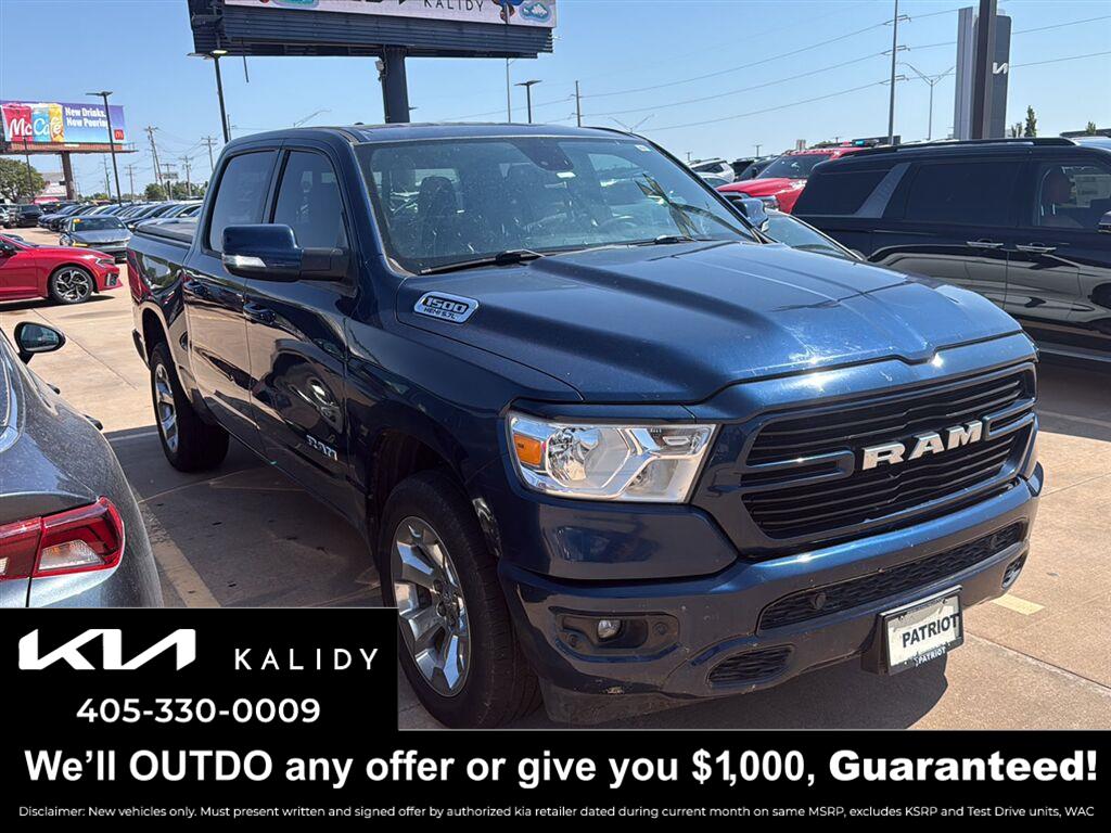 Patriot Blue Pearlcoat 2019 RAM 1500 Pickup Truck 4X2 8-Speed Automatic
