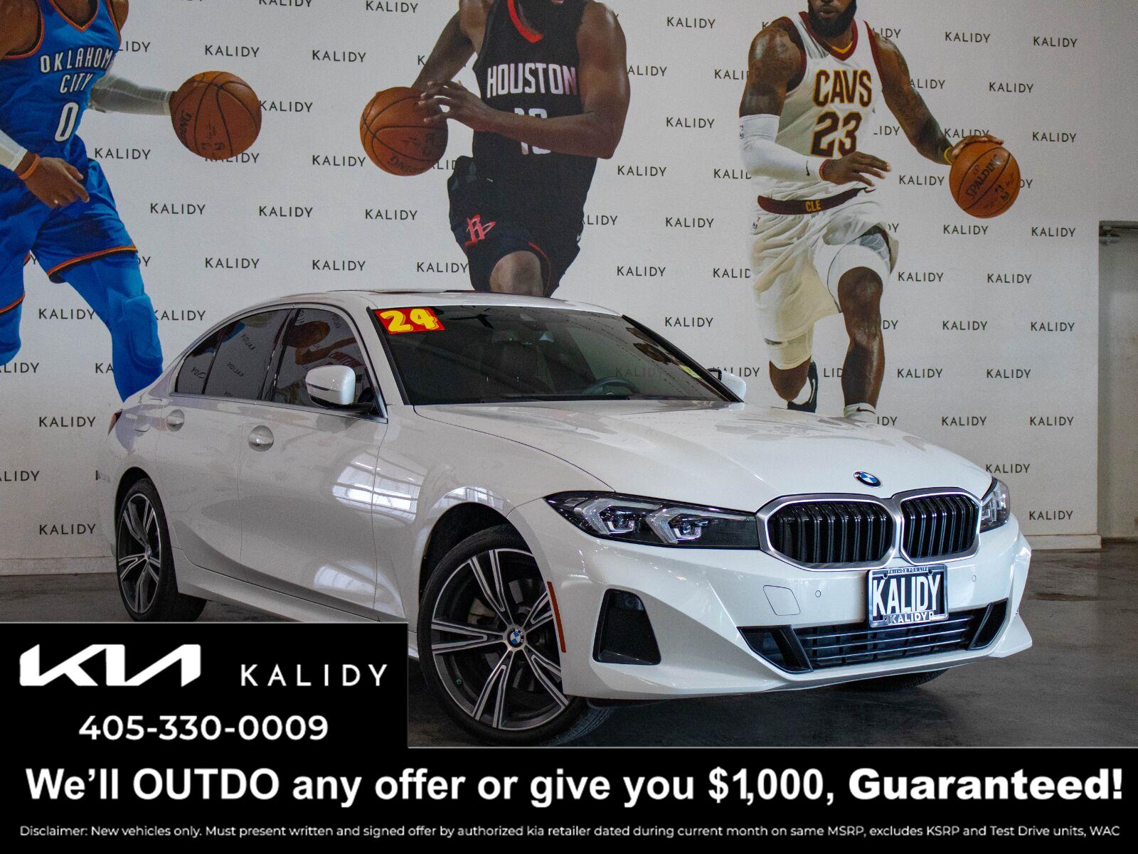 Alpine White 2024 BMW 3 Series Sedan All-Wheel Drive Automatic