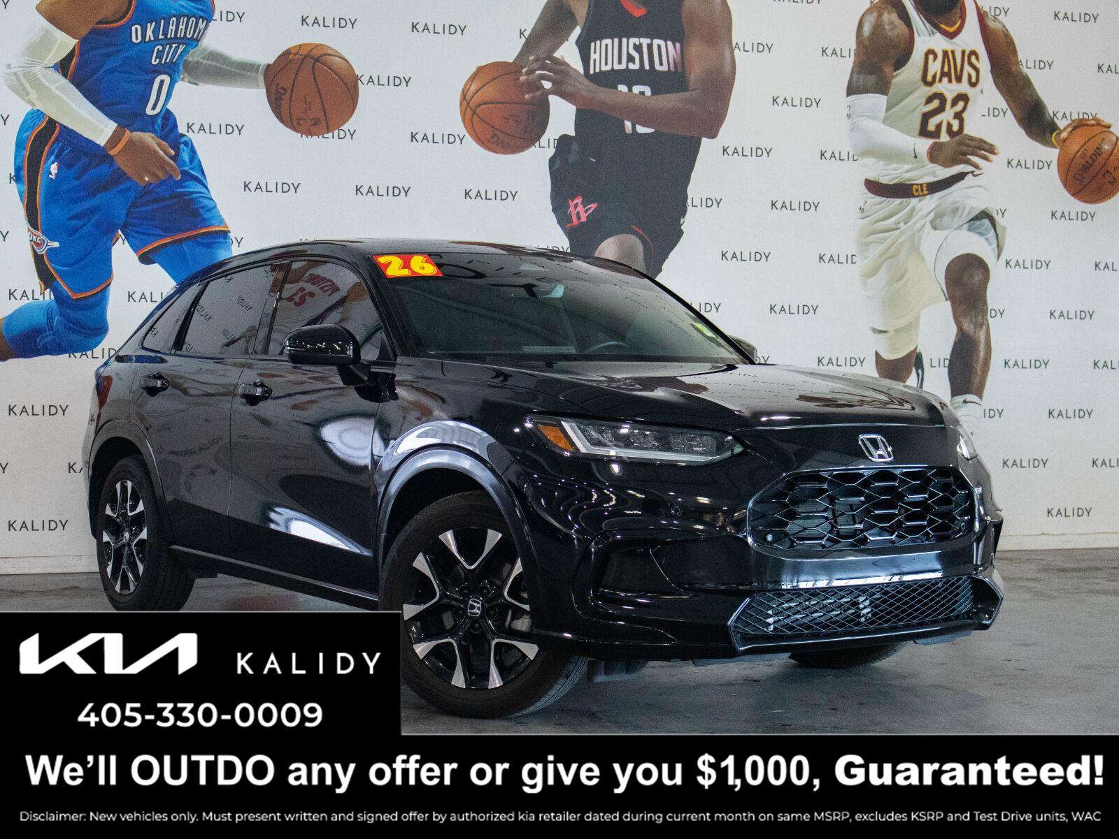 Crystal Black Pearl 2026 Honda HR-V SUV / Crossover Front-Wheel Drive Continuously Variable Transmission
