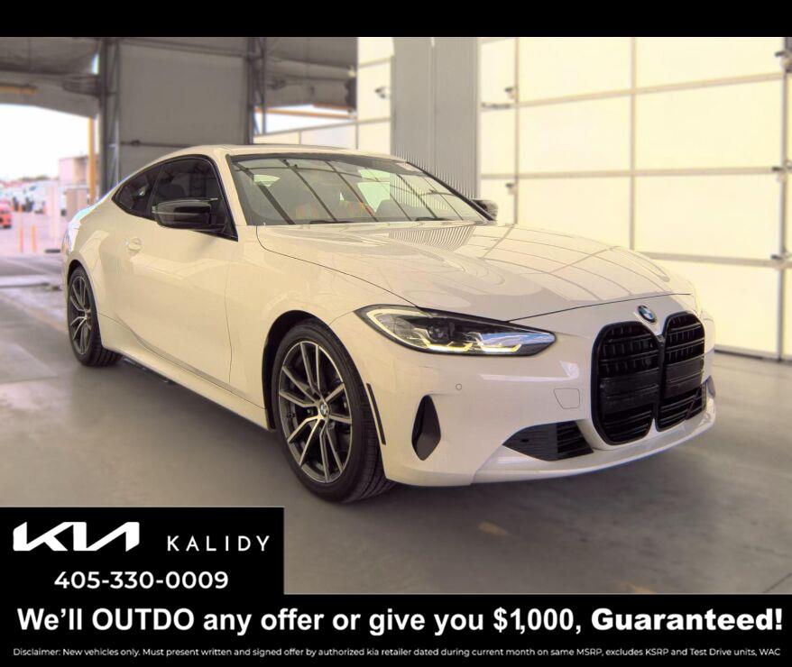 Alpine White 2021 BMW 4 Series Coupe Rear-Wheel Drive Automatic
