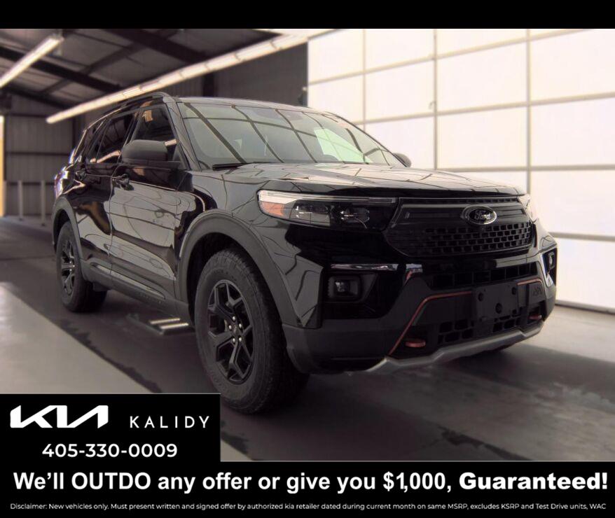 Agate Black Metallic 2022 Ford Explorer SUV / Crossover All-Wheel Drive Automatic
