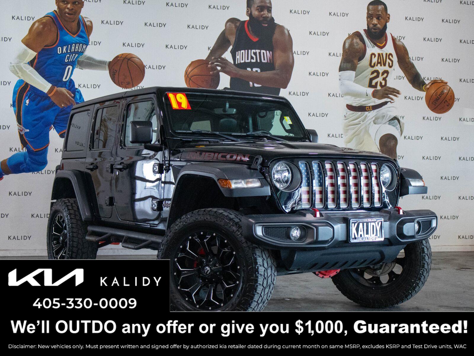 Black Clearcoat 2019 Jeep Wrangler SUV / Crossover Four-Wheel Drive 8-Speed Automatic