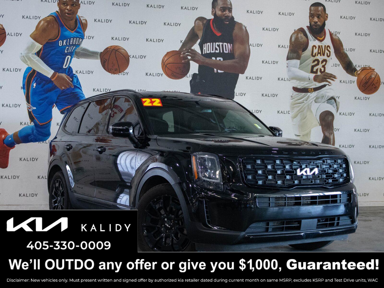 Ebony Black 2022 Kia Telluride SUV / Crossover All-Wheel Drive Automatic