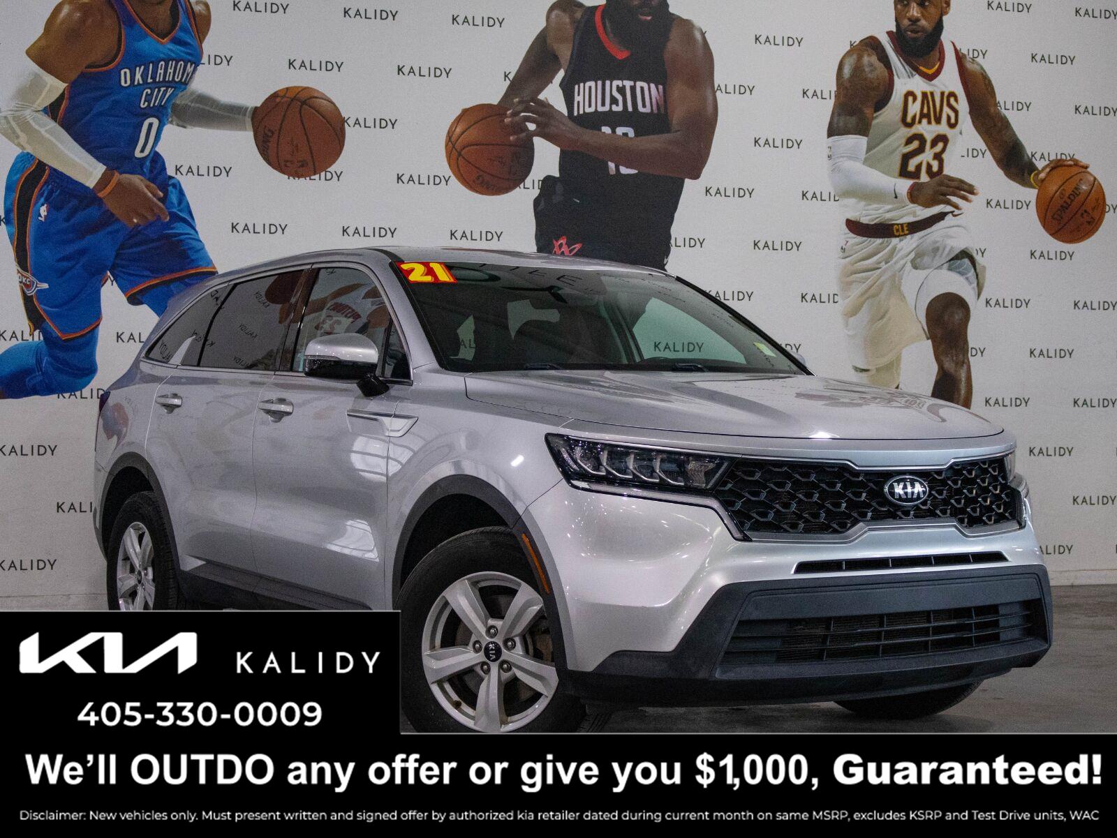 Sparkling Silver 2021 Kia Sorento SUV / Crossover All-Wheel Drive Automatic