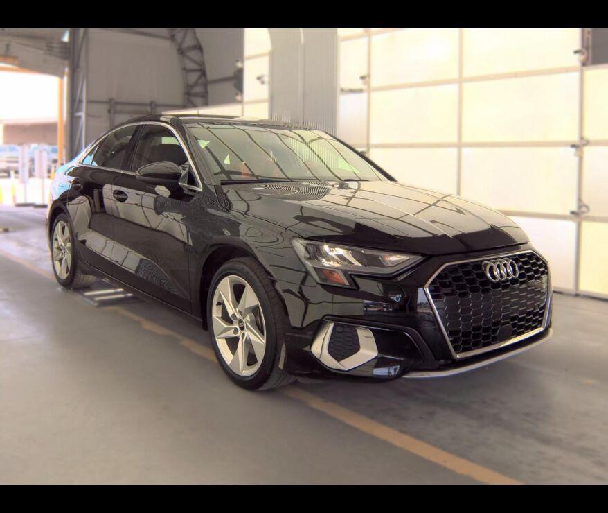 Brilliant Black 2022 Audi A3 Sedan Front-Wheel Drive Automatic