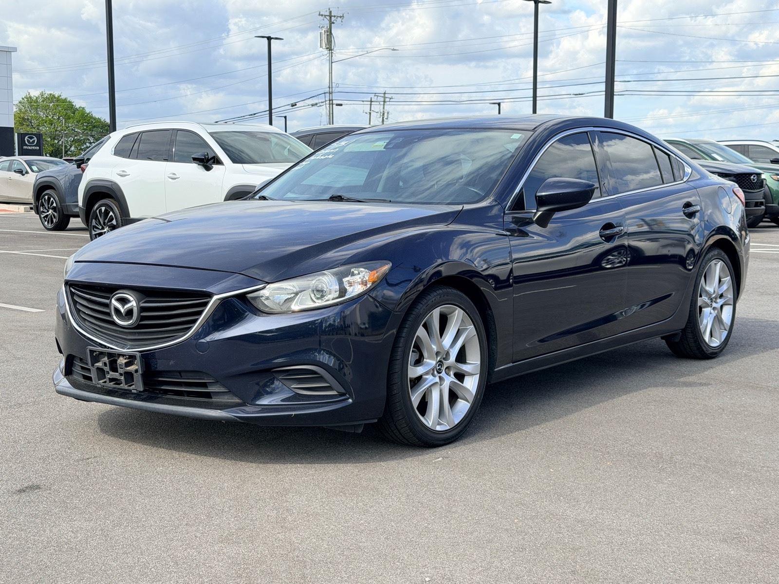 Deep Crystal Blue 2015 Mazda MAZDA6 i Touring Sedan Front-Wheel Drive Automatic