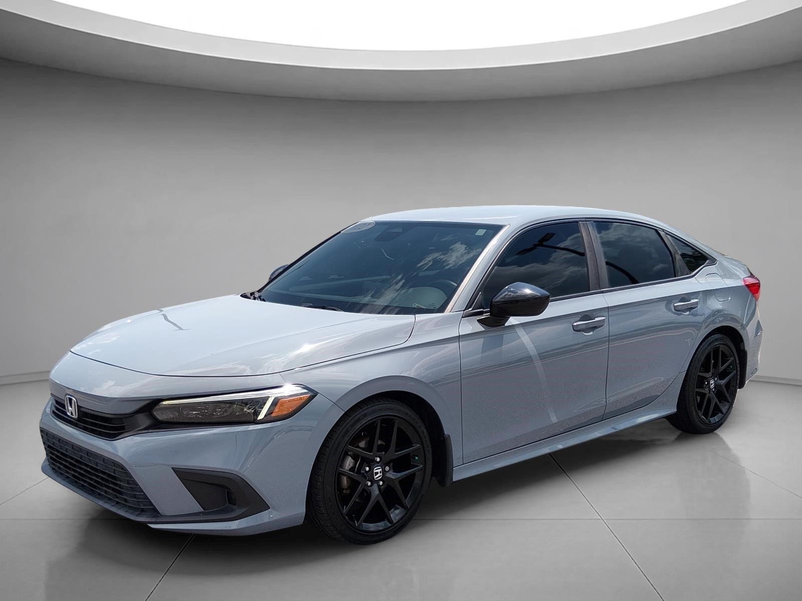 Sonic Gray Pearl 2022 Honda Civic Sedan Front-Wheel Drive 7-Speed CVT