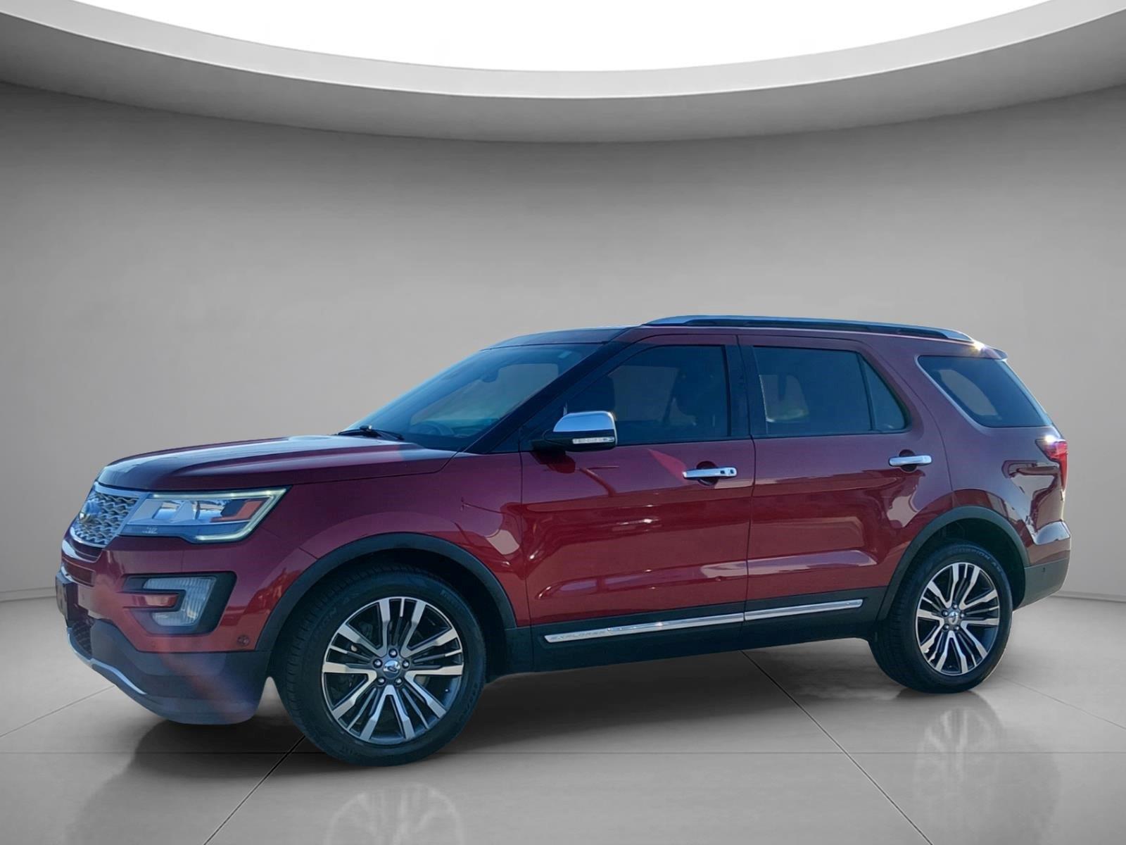 Ruby Red Metallic Tinted Clearcoat 2017 Ford Explorer SUV / Crossover All-Wheel Drive 6-Speed Automatic