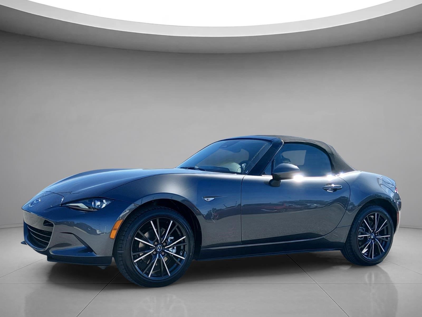 Machine Gray Metallic 2026 Mazda MX-5 Miata Convertible Rear-Wheel Drive Manual